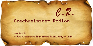 Czechmeiszter Rodion névjegykártya